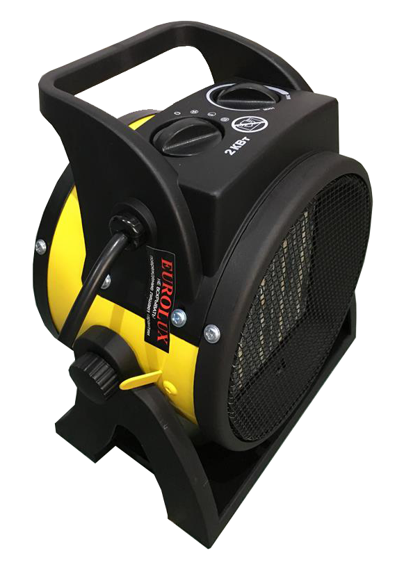 Тепловая электрическая пушка ТЭПК-EU-2000K (керам.нагревательный элемент,круглая) Eurolux 67/1/35