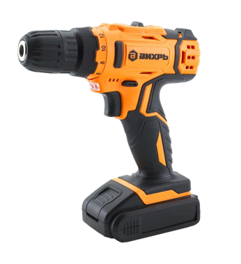 Дрель-шуруповерт аккумуляторная ДА-12Л-2КА Вихрь 72/14/26