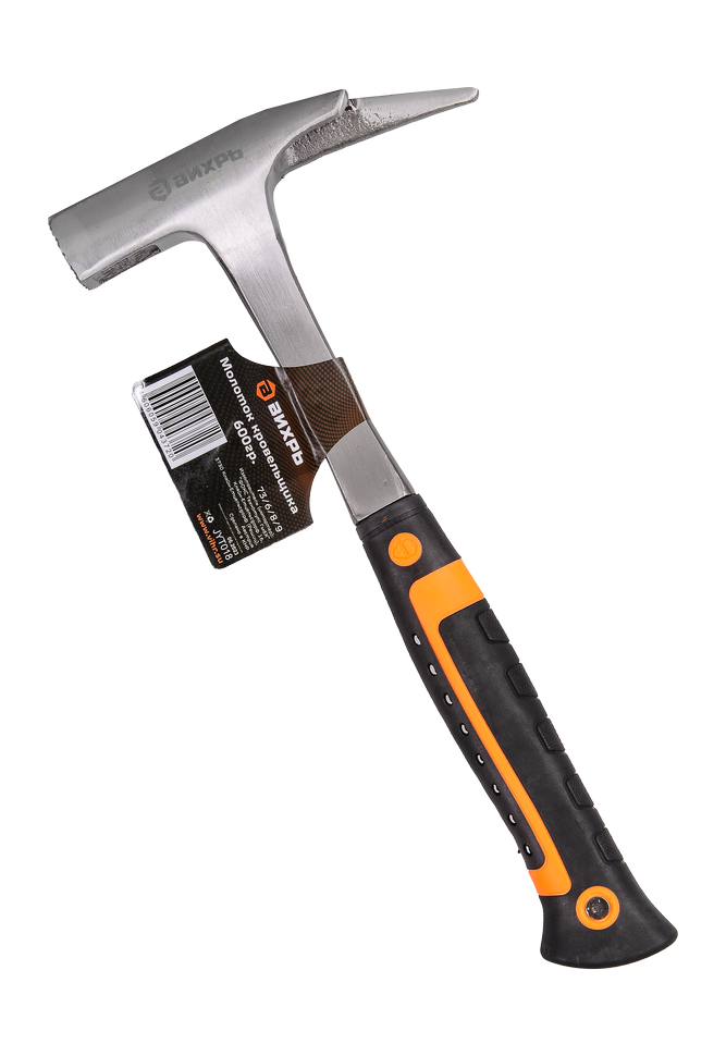 Молоток кровельщика Вихрь 600гр., цельнометаллический, двухкомпонентная рукоятк 73/6/8/9