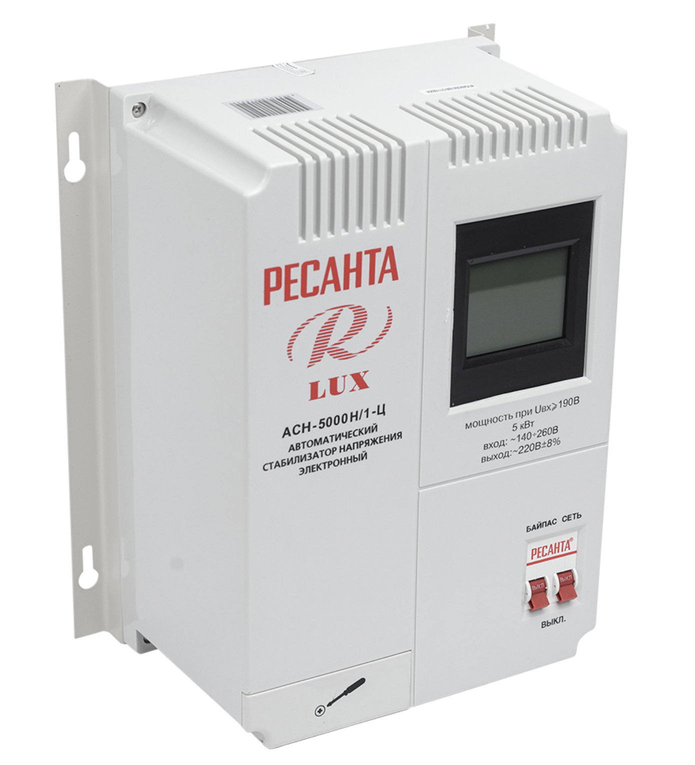 Стабилизатор напряжения серии LUX РЕСАНТА АСН-5000Н/1-Ц