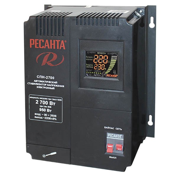 Однофазный стабилизатор пониженного напряжения РЕСАНТА СПН-2700