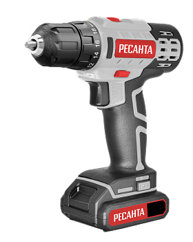 Дрель-шуруповерт аккумуляторная Ресанта ДА-50Л2-18А 75/14/9