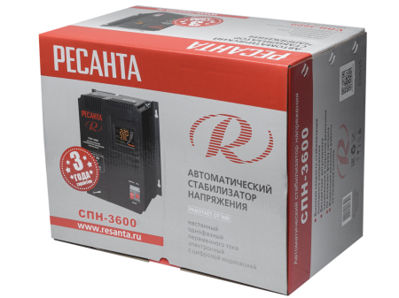 Стабилизатор пониженного напряжения РЕСАНТА СПН-3600