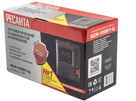Стабилизатор напряжения РЕСАНТА АСН-1000/1-Ц